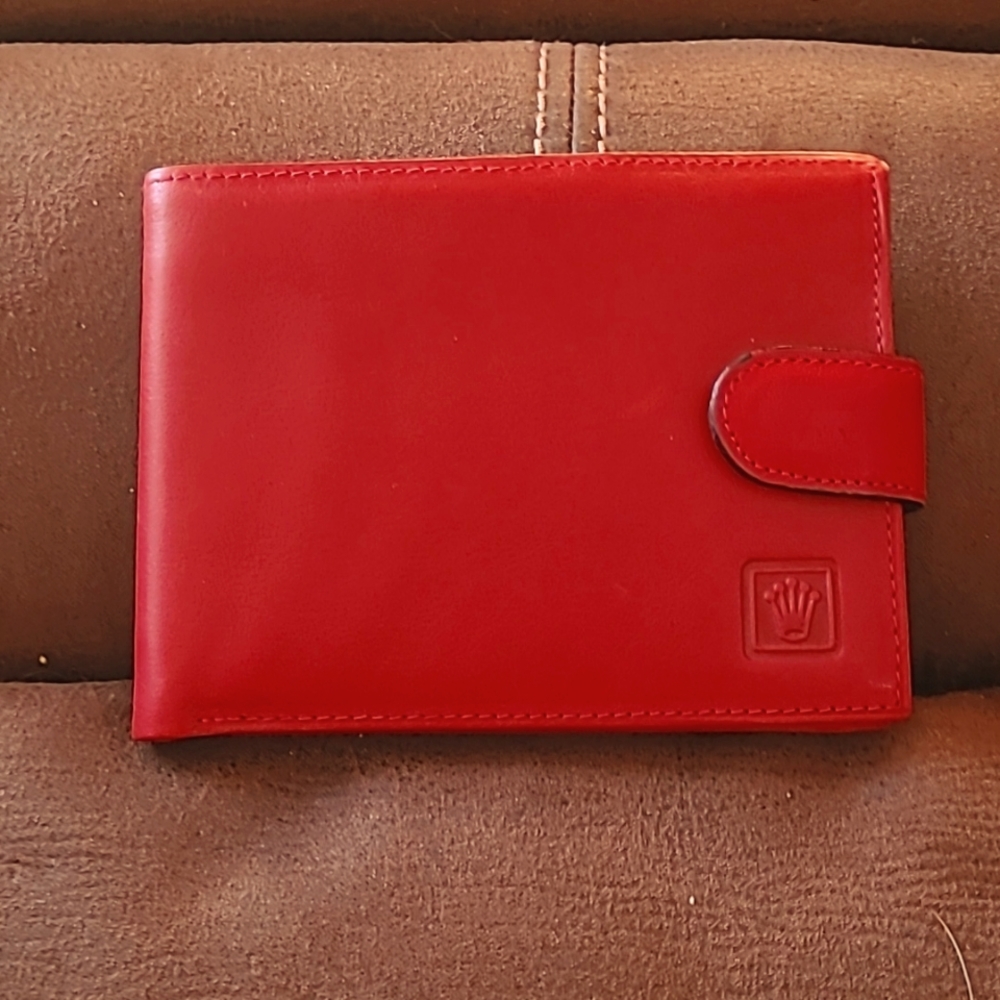 Red Rolex Wallet